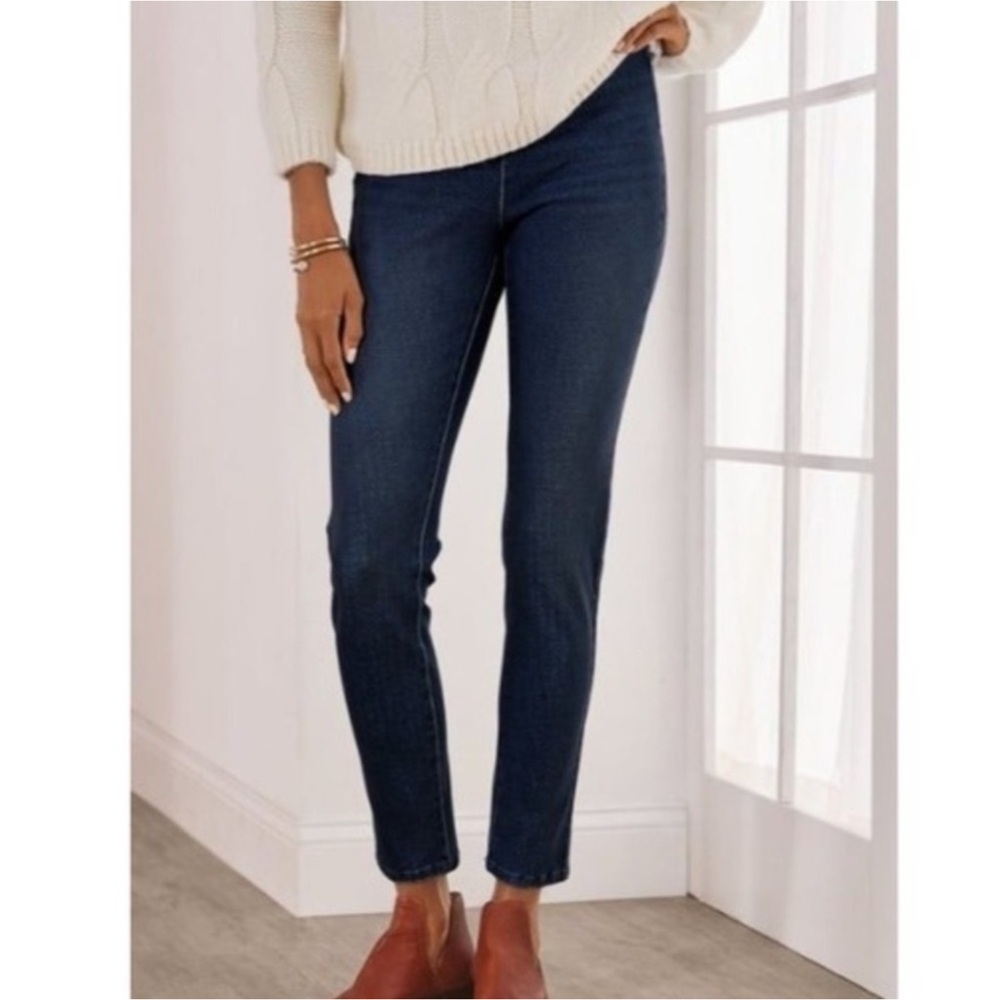 Soft Surroundings Ultimate Denim Pull On Skinny Jeans - Picture 1 of 6